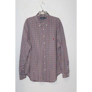 VINTAGE Polo Ralph Lauren L/S Button Front Shirt Men 2XB BIG TALL Multi Plaid
